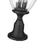 Z-Lite Davina 3 Light Outdoor Pier Mounted Fixture, 9in. W x 22.25in. H, Black 5016PHMR-553PM-BK - alternate 5